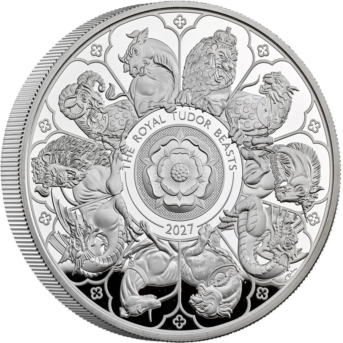 10 Pounds - Charles III (The Tudor Beasts Completer; Silver Proof)
