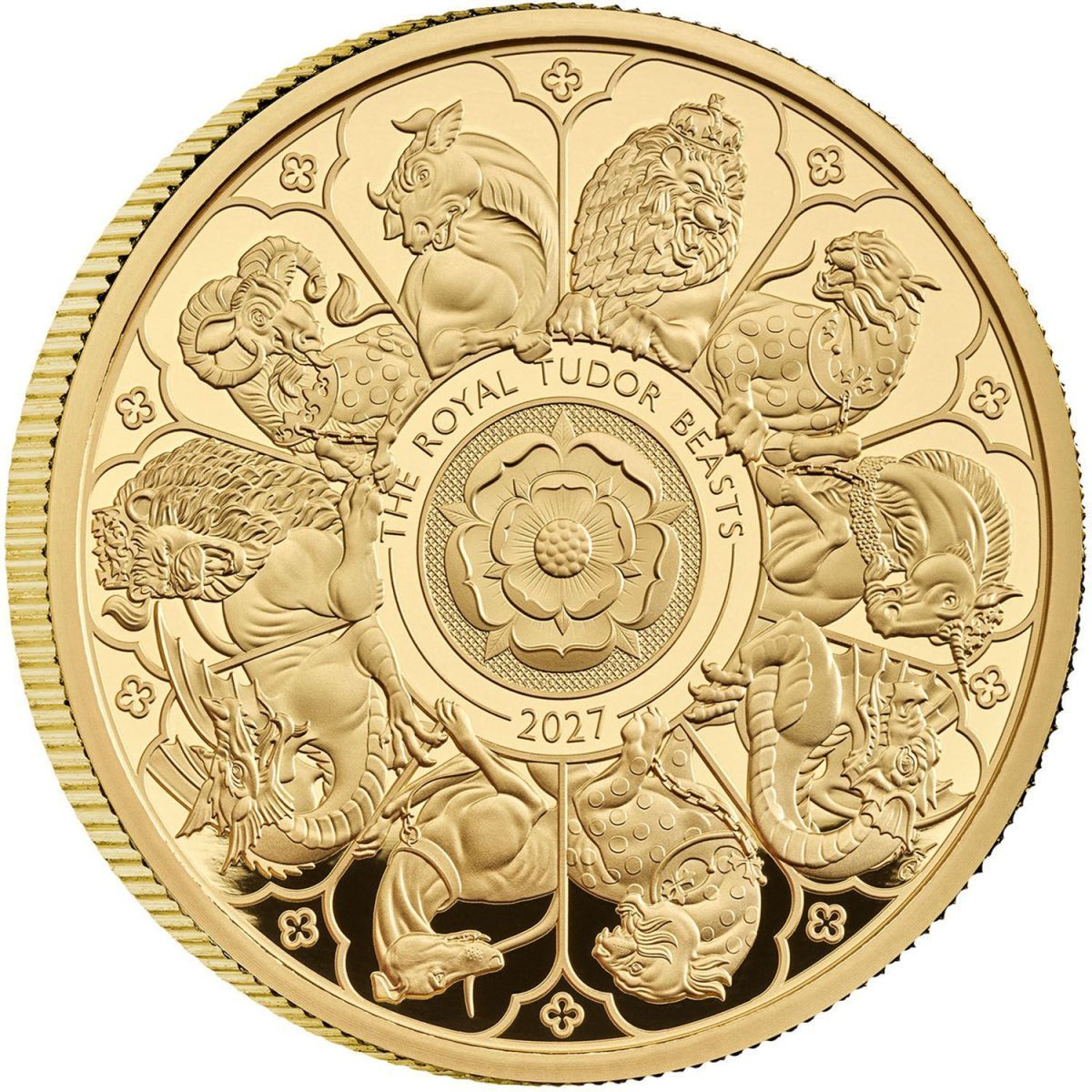 100 Pounds - Charles III (The Tudor Beasts Completer; Gold Proof)
