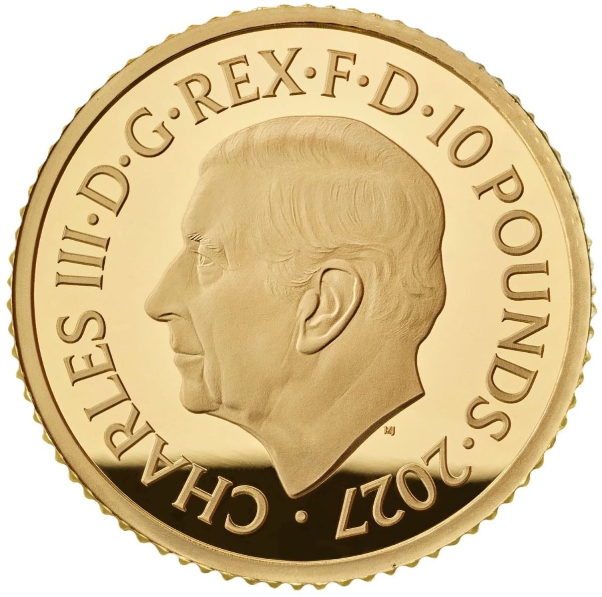 10 Pounds - Charles III (The Tudor Beasts Completer; Gold Proof) obverse