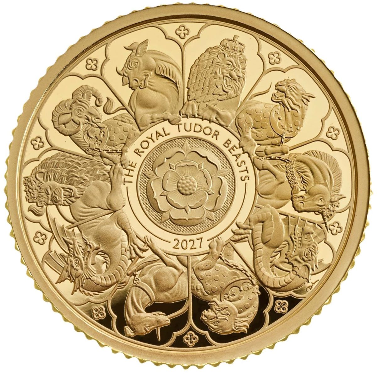 10 Pounds - Charles III (The Tudor Beasts Completer; Gold Proof)