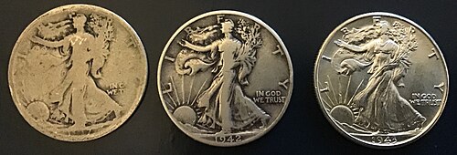 Walking Liberty Half Dollar 1942 obverse