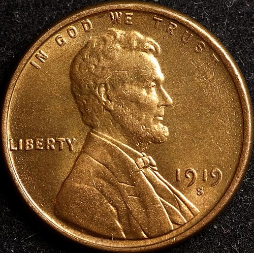 Lincoln Cent (Wheat Reverse) 1916-D obverse