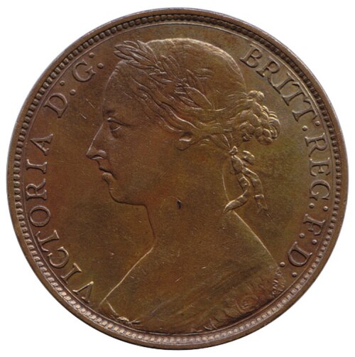 1839 Queen Victoria Penny (Young Head)