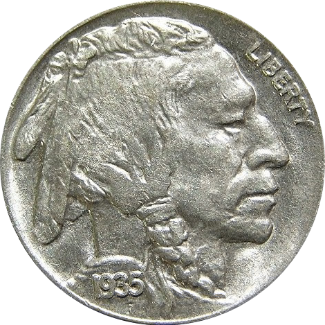Buffalo Nickel 1938 obverse