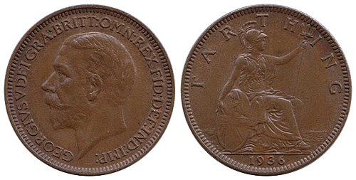 1714 George I Farthing