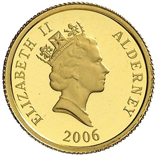 Alderney 1 Pound - Elizabeth II Sir Isaac Newton obverse