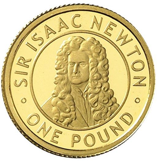Alderney 1 Pound - Elizabeth II Sir Isaac Newton