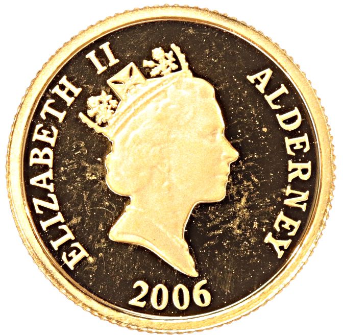 Alderney 1 Pound - Elizabeth II Charles Dickens obverse