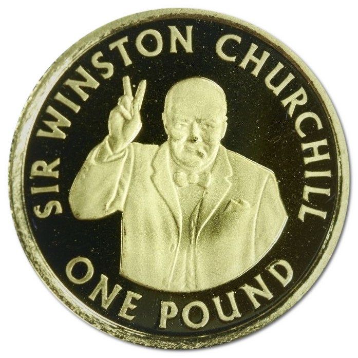 Alderney 1 Pound - Elizabeth II Sir Winston Churchill