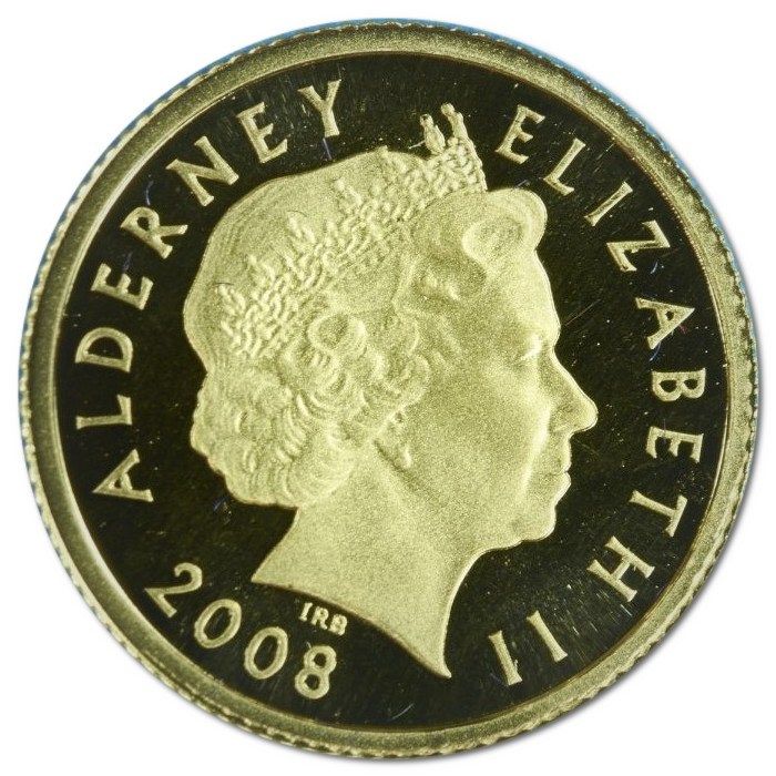 Alderney 1 Pound - Elizabeth II Captain James Cook obverse