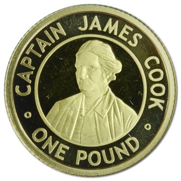 Alderney 1 Pound - Elizabeth II Captain James Cook
