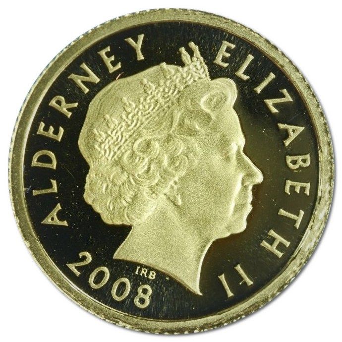 Alderney 1 Pound - Elizabeth II Sir Francis Drake obverse