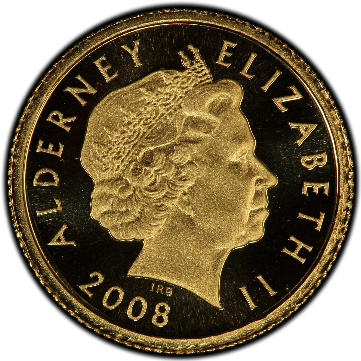 Alderney 1 Pound - Elizabeth II Model T Ford obverse
