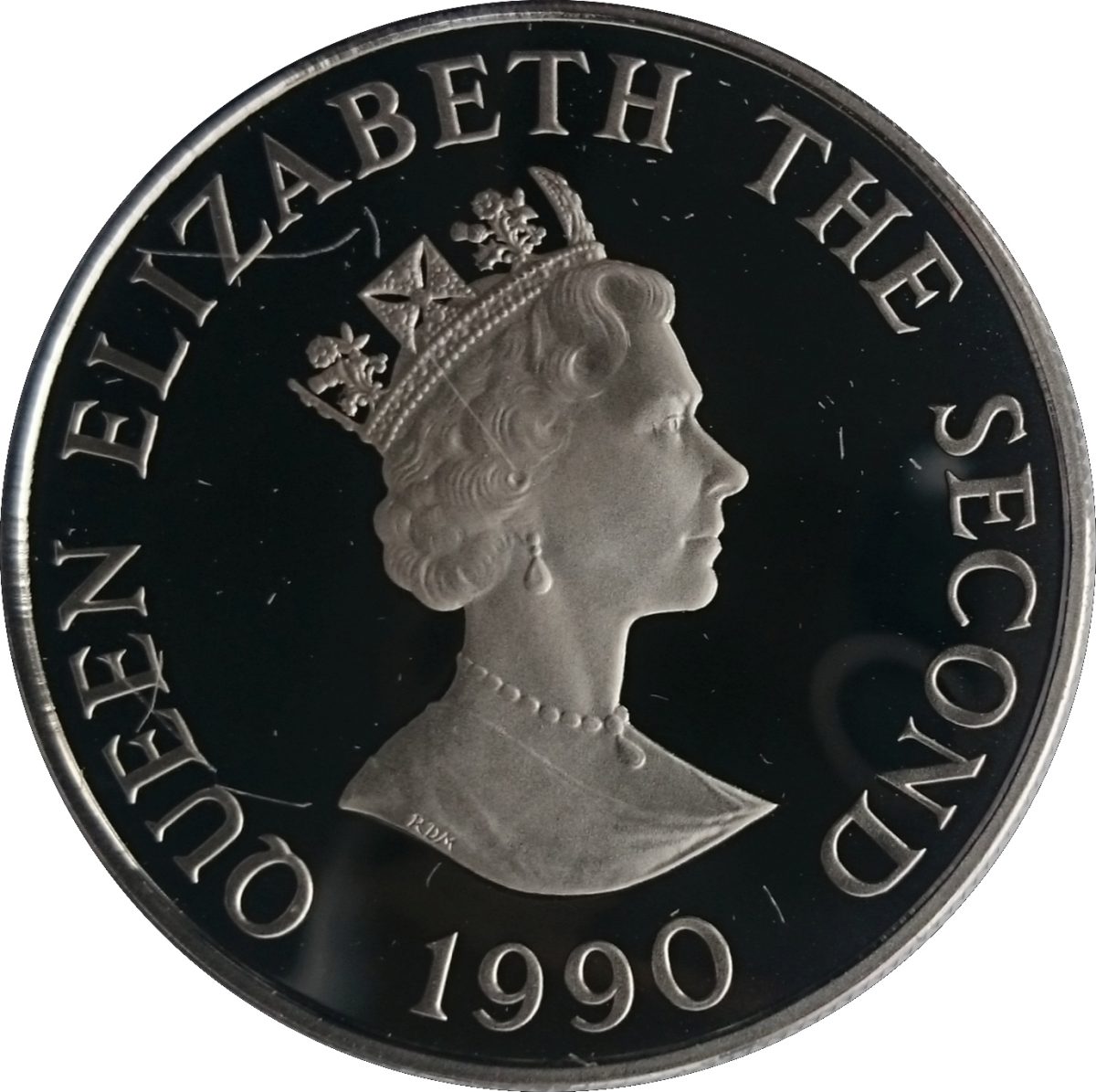 Alderney 2 Pounds - Elizabeth II Queen Mother's 90th Birthday; Silver Proof Issue obverse