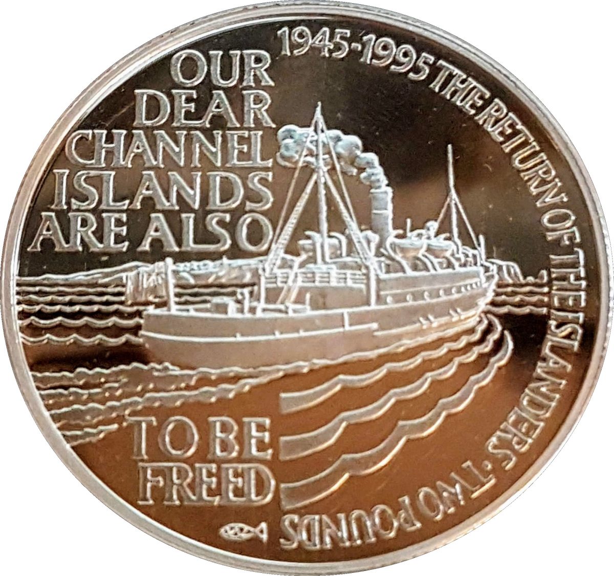 Alderney 2 Pounds - Elizabeth II Islander's Return; Silver Proof Issue