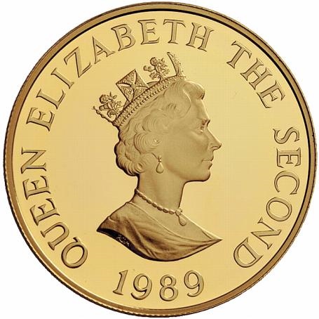 Alderney 2 Pounds - Elizabeth II Royal Visit; Gold Proof Issue obverse