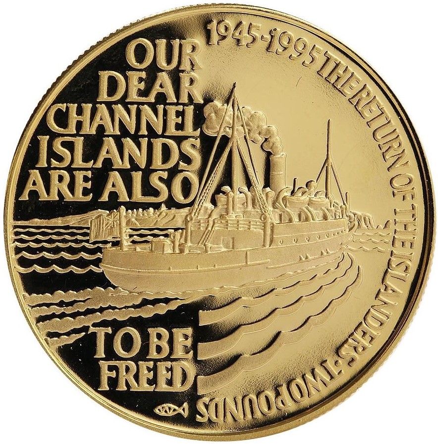 Alderney 2 Pounds - Elizabeth II Islander's Return; Gold Proof Issue