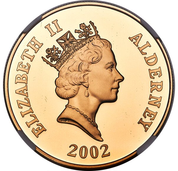 Alderney 5 Pounds - Elizabeth II 5th Anniversary Death of Princess Diana obverse