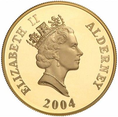 Alderney 5 Pounds - Elizabeth II Crimean War; Gold Proof Issue obverse