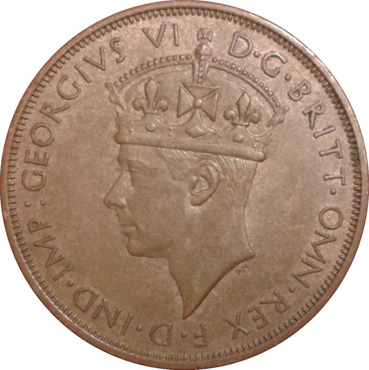 Jersey 1/12 Shilling - George VI obverse