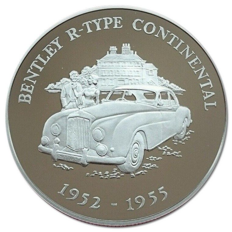 Alderney 5 Pounds - Elizabeth II Bentley R Continental