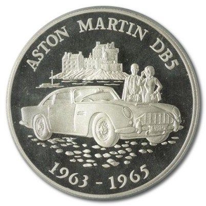 Alderney 5 Pounds - Elizabeth II Aston Martin DB 5