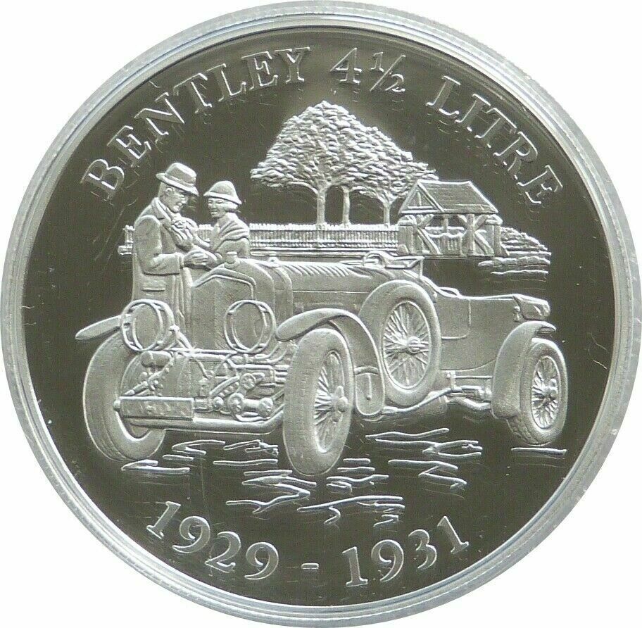 Alderney 5 Pounds - Elizabeth II Bentley 4½ Litre