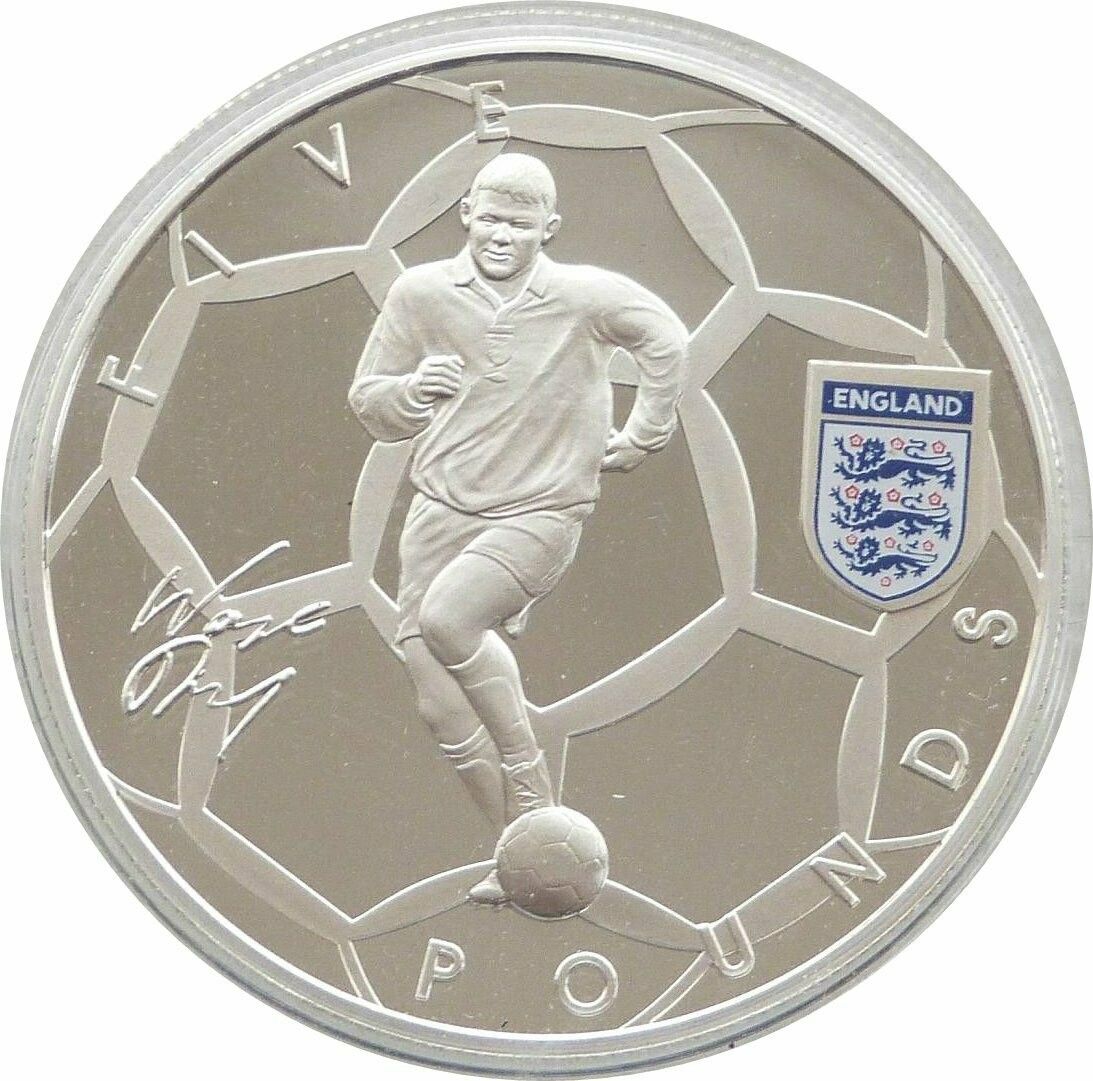 Alderney 5 Pounds - Elizabeth II Wayne Rooney reverse