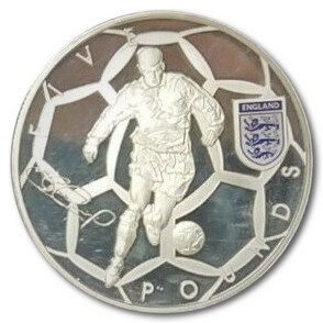 Alderney 5 Pounds - Elizabeth II Steven Gerrard reverse