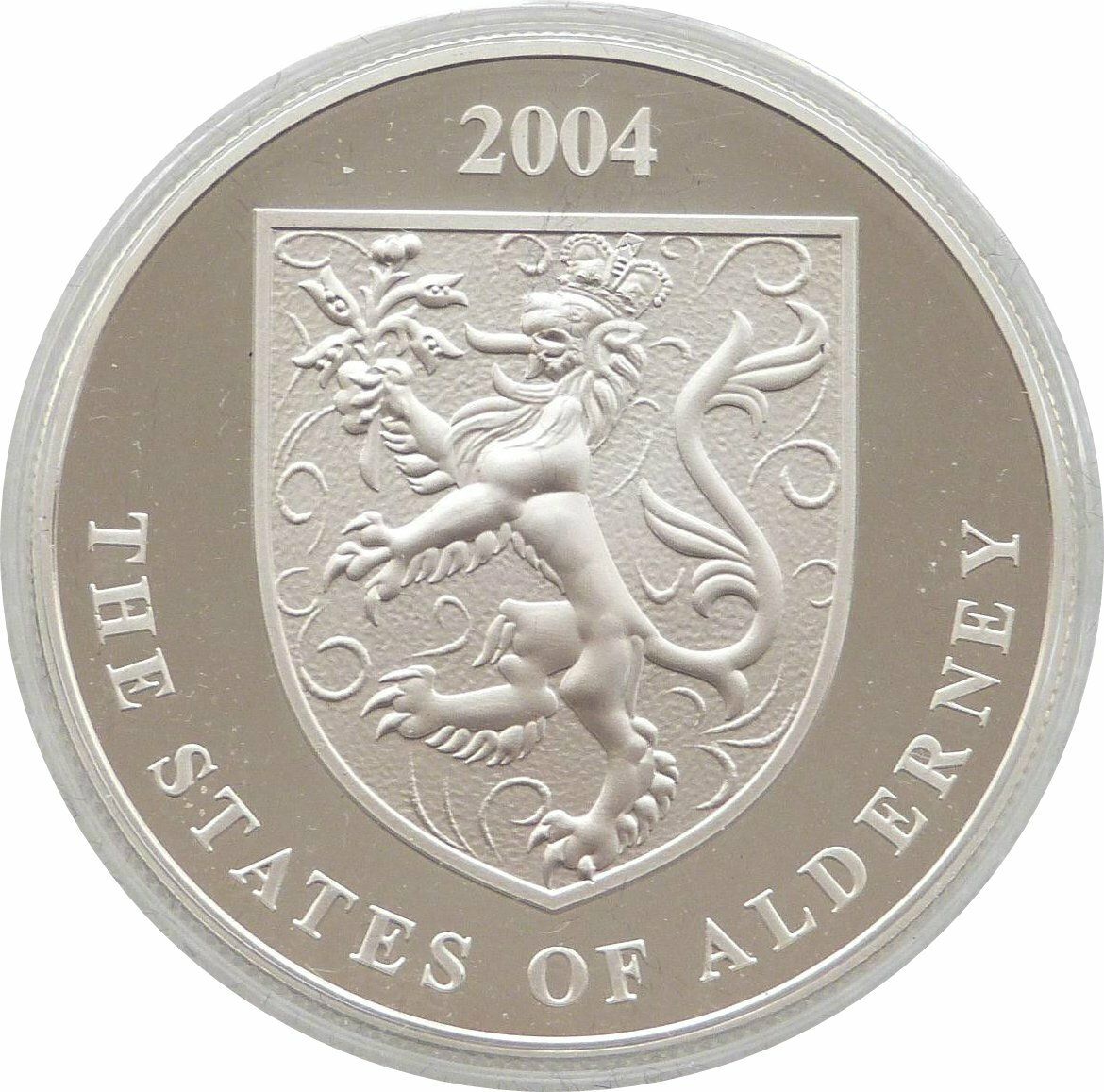 Alderney 5 Pounds - Elizabeth II Jeremiah Sol Campbell obverse
