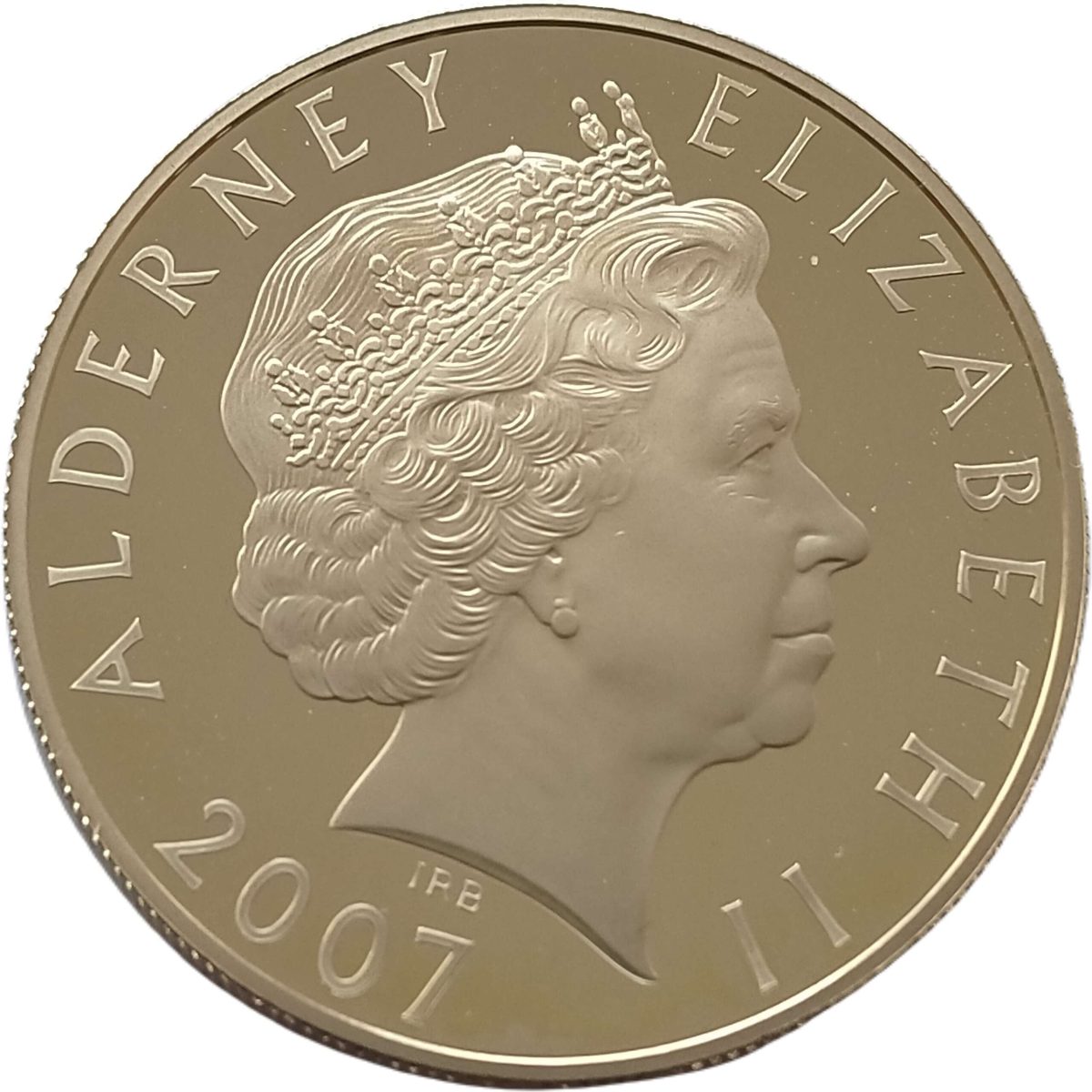Alderney 5 Pounds - Elizabeth II Edward VI obverse