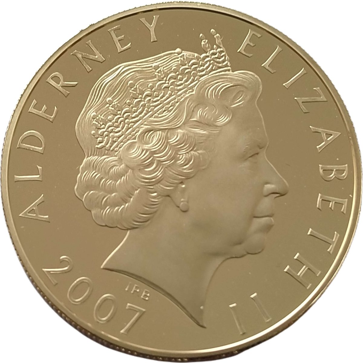 Alderney 5 Pounds - Elizabeth II Anne obverse