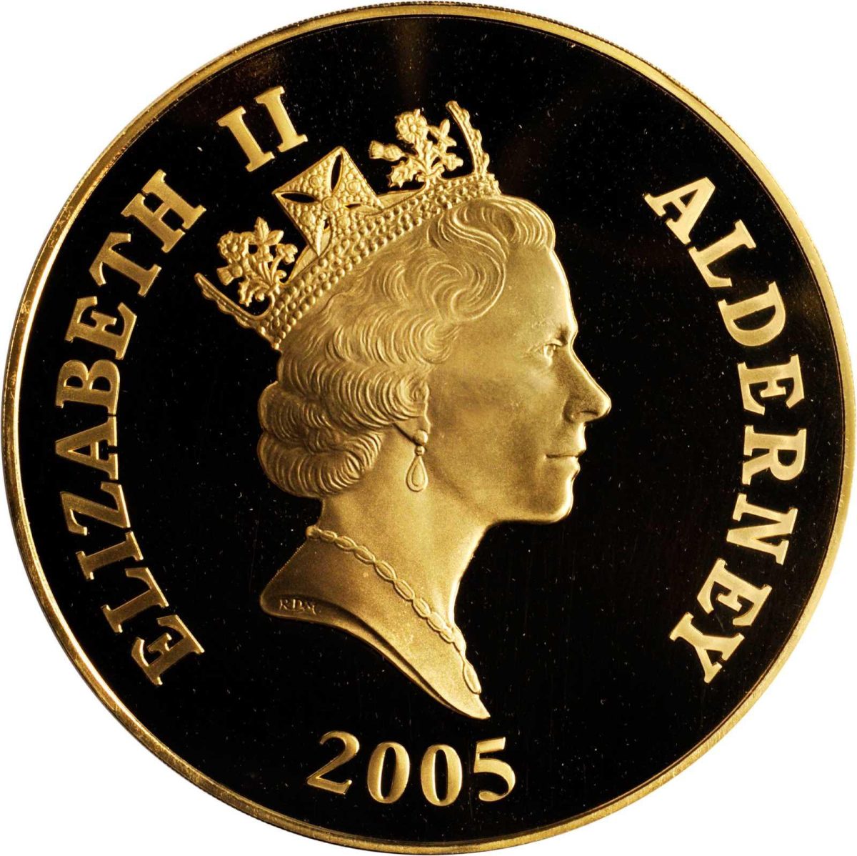 Alderney 1000 Pounds - Elizabeth II Prince Henry, 21st Birthday obverse