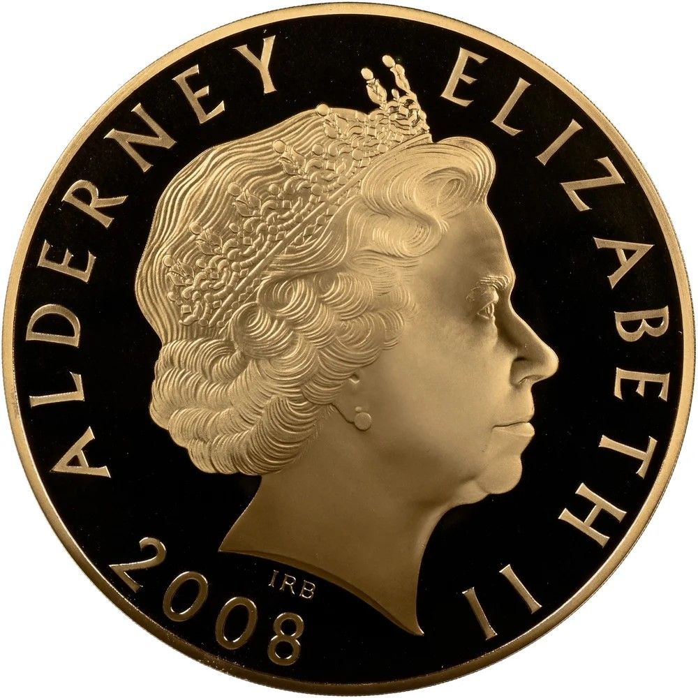 Alderney 1000 Pounds - Elizabeth II Prince Charles, 60th Birthday obverse