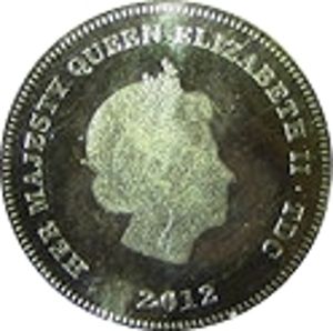 Tristan da Cunha ½ Crown - Elizabeth II Commemoration of Birth obverse