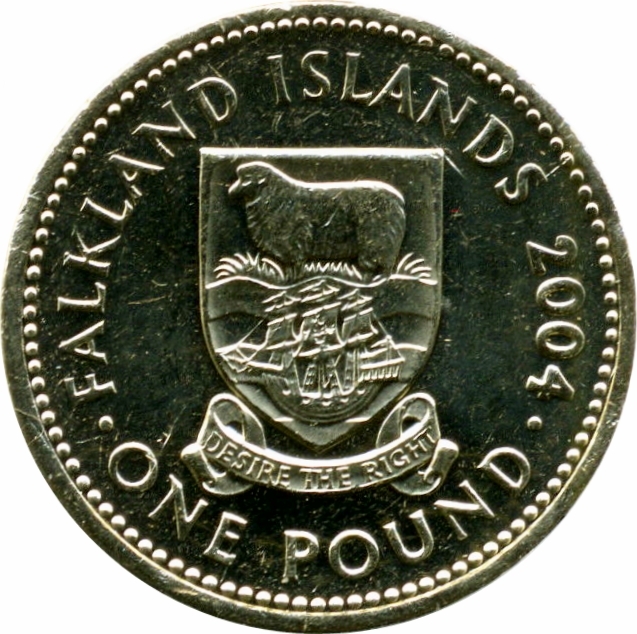 Falkland Islands 1 Pound - Elizabeth II 4th portrait