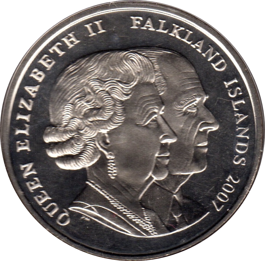 Falkland Islands 1 Crown - Elizabeth II Bridesmaids and Pageboys obverse