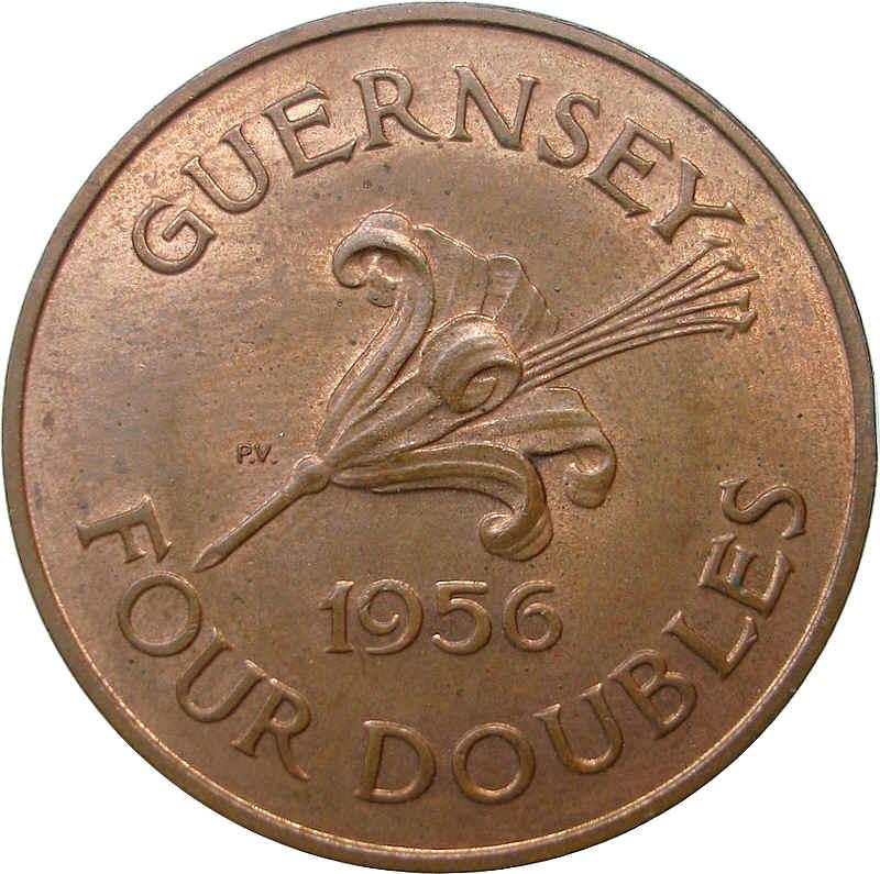 Guernsey 4 Doubles - Elizabeth II