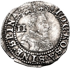 ½ Groat - James I 1st coinage obverse