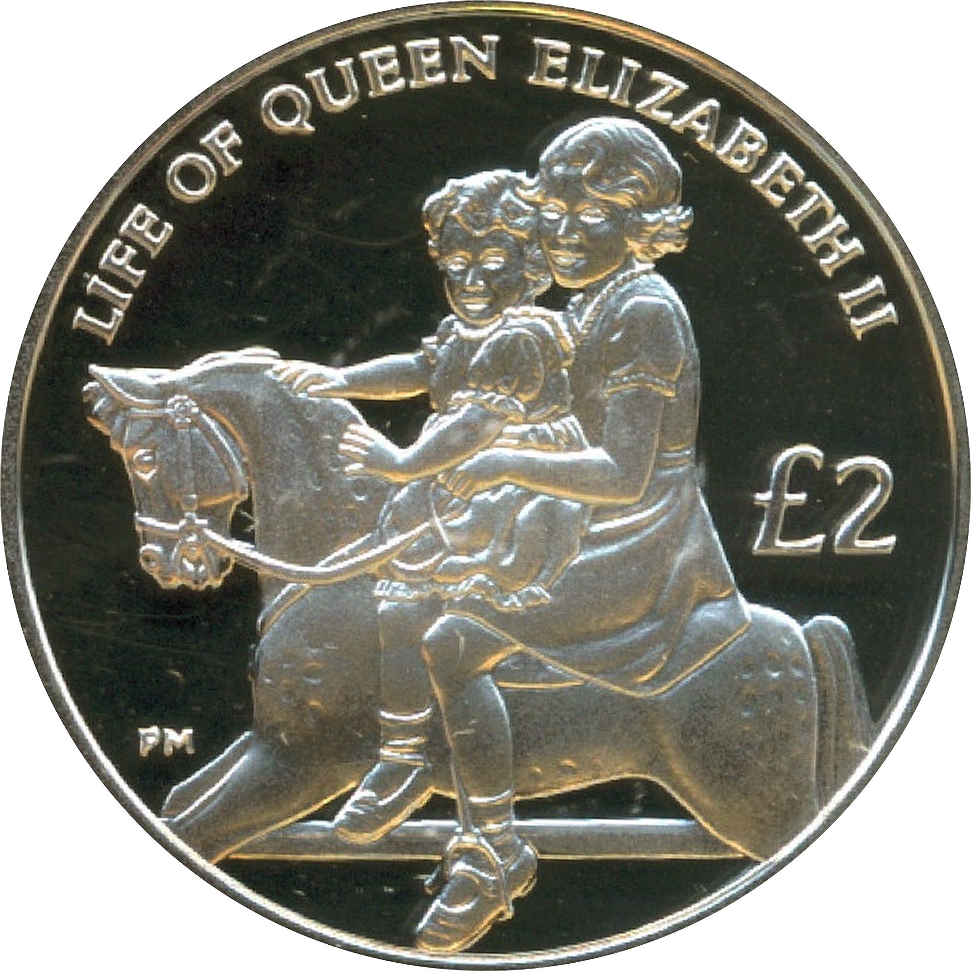 British Indian Ocean Territory 2 Pounds - Elizabeth II Princess Margaret; Silver