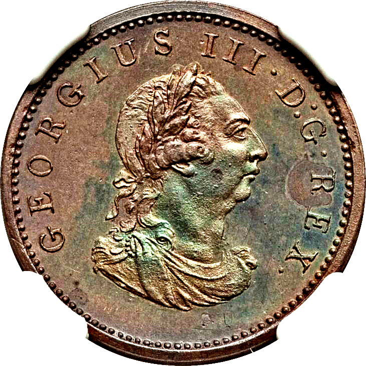 Ireland 1 Farthing - George III Type ".D:G.REX." obverse