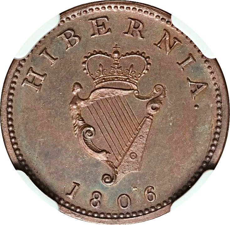 Ireland 1 Farthing - George III Type ".D:G.REX."
