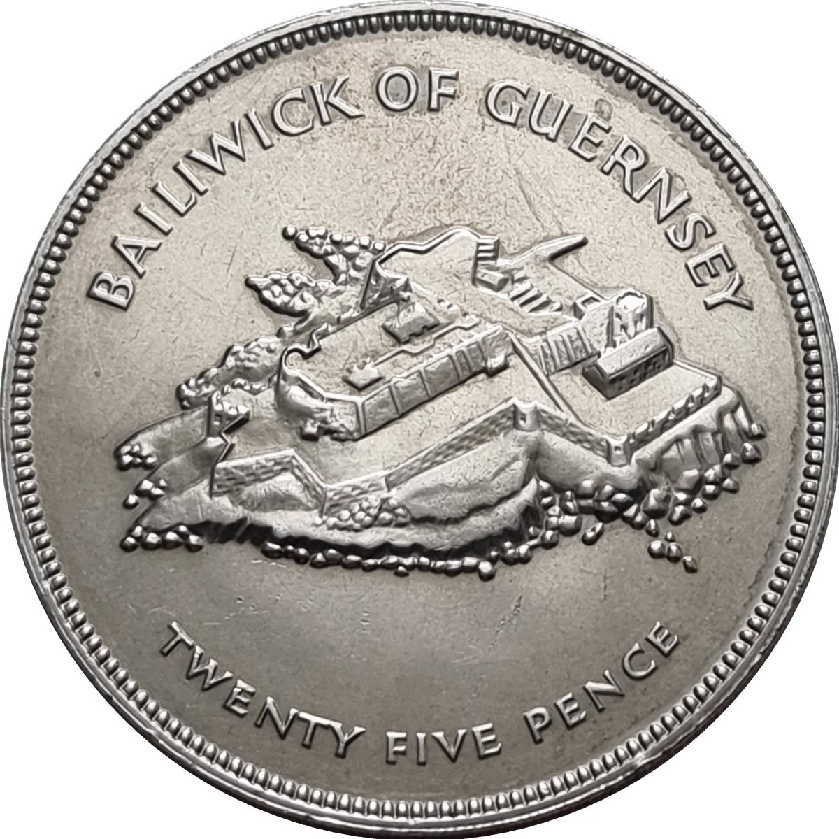 Guernsey 25 Pence - Elizabeth II Silver Jubilee