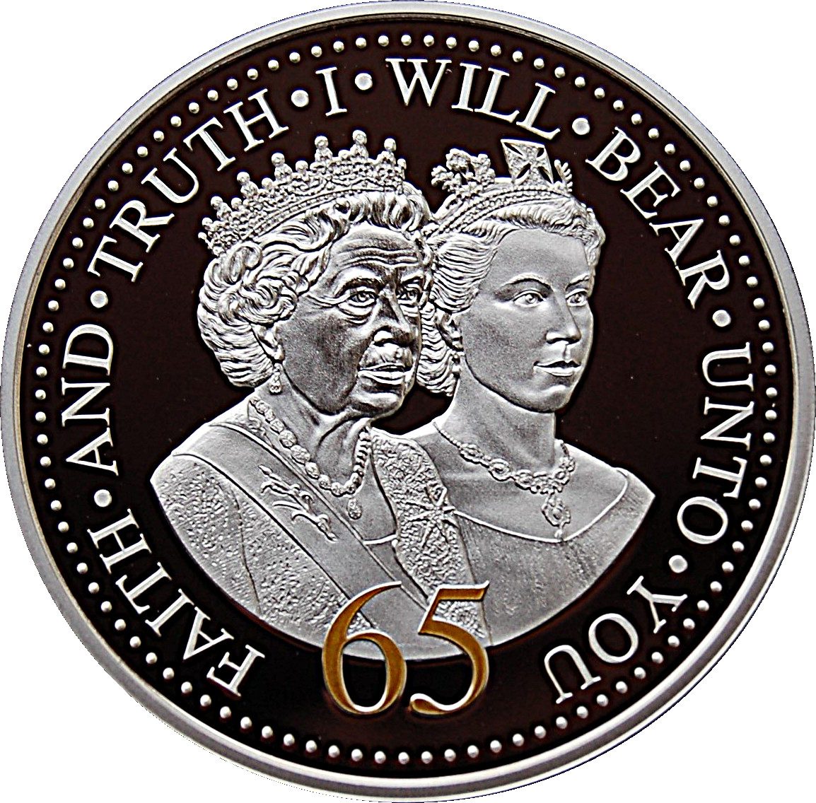 Guernsey 50 Pence - Elizabeth II Sapphire Jubilee reverse