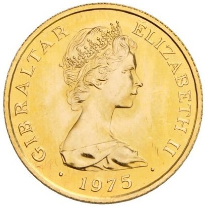 Gibraltar 25 Pounds - Elizabeth II British Sterling obverse
