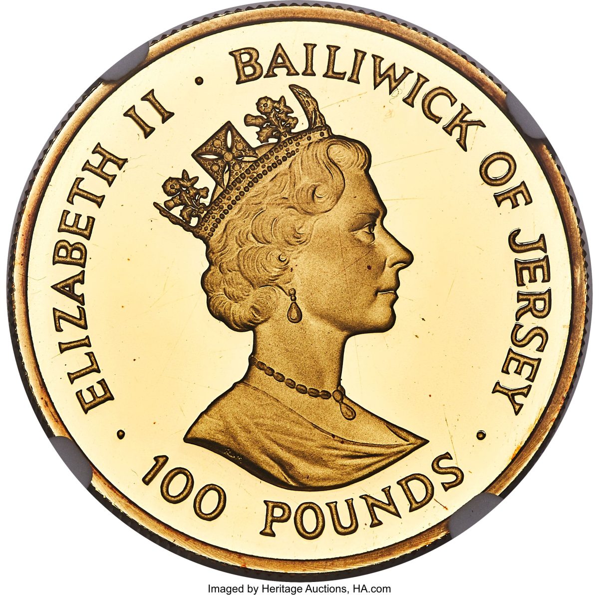 Jersey 100 Pounds - Elizabeth II Battle of Britain obverse