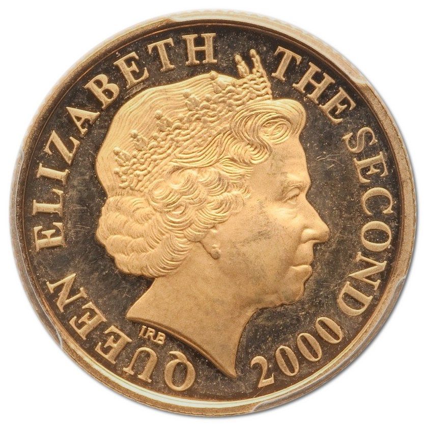 Jersey 1 Sovereign - Elizabeth II William I obverse