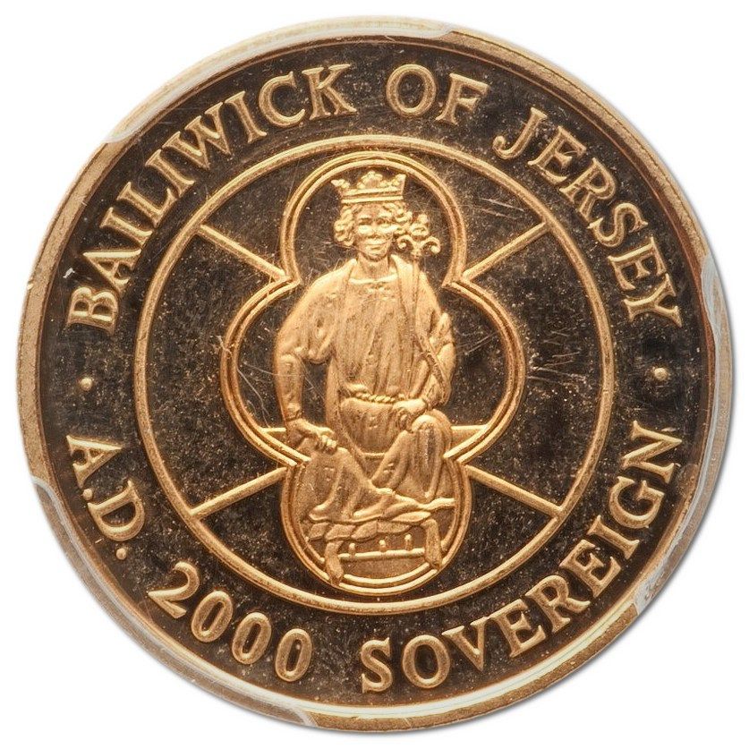 Jersey 1 Sovereign - Elizabeth II William I reverse