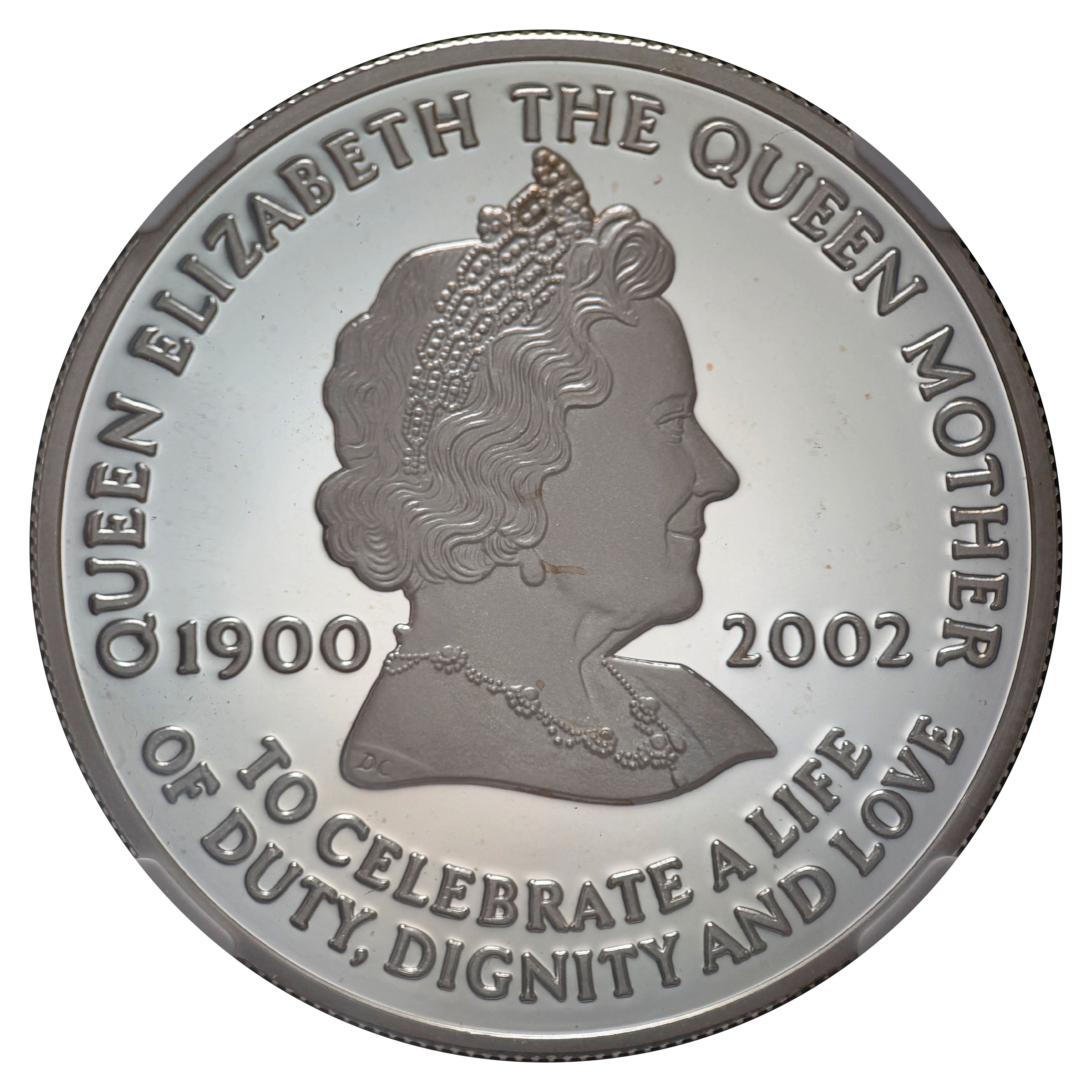 Ascension Island 50 Pence - Elizabeth II Death of Queen Mother