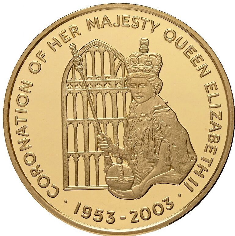 Ascension Island 50 Pence - Elizabeth II 50th Anniversary of Coronation